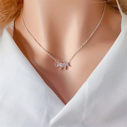 Minimalist Shining Flower Petal Necklace