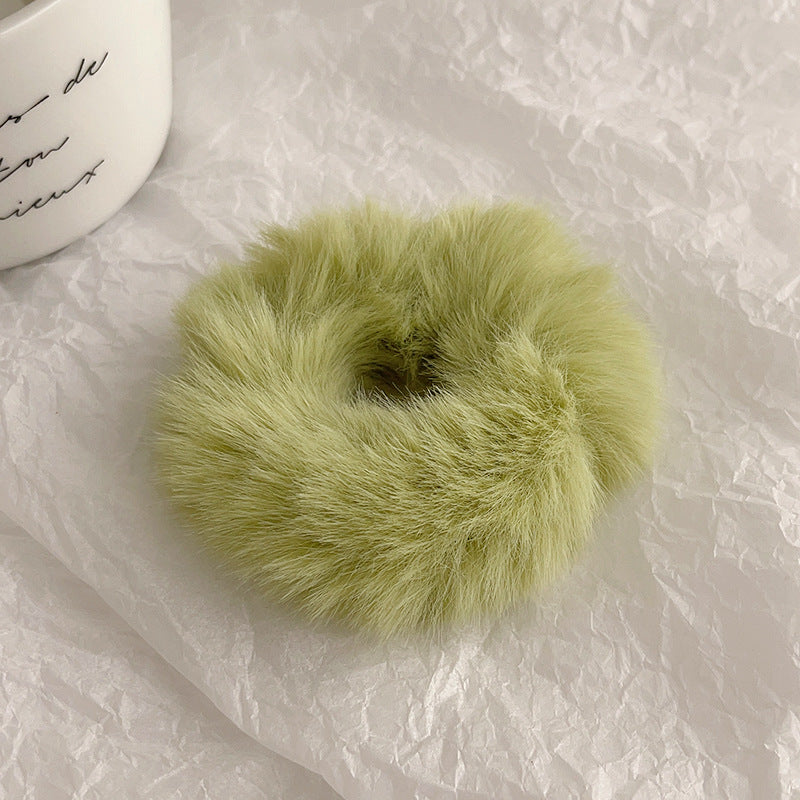 Cute Plush Large Intestine Hair Ring