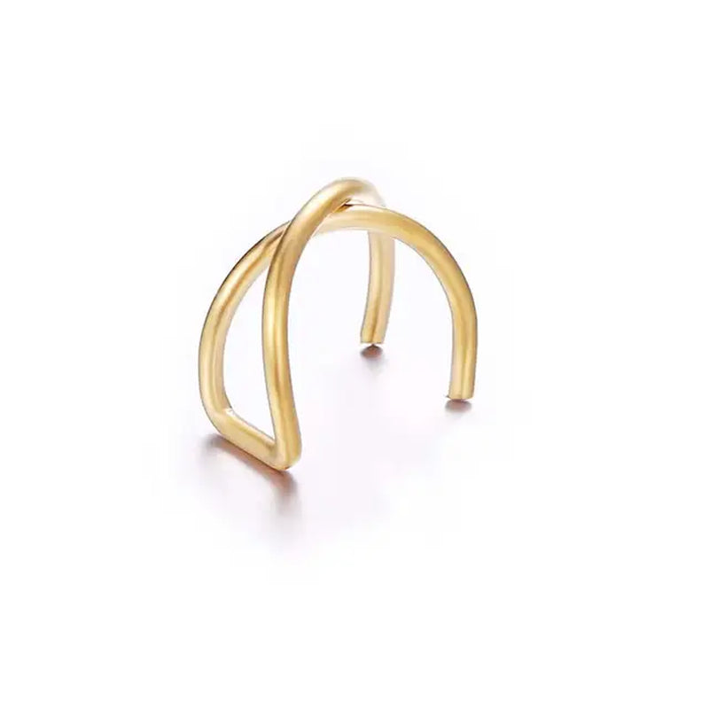 Fashion Small Ear Cuff Earring for Women Ear Clip Gold Color No Piercing Fake Cartilage Earrings