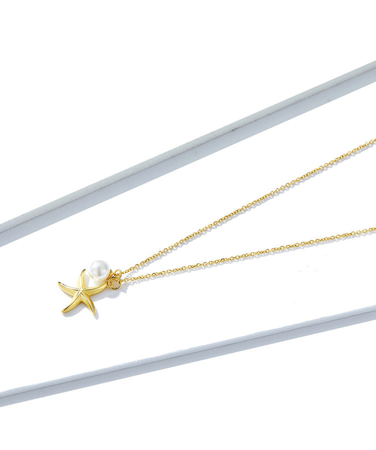 Tropical Starfish Necklaces Women Summer Ocean