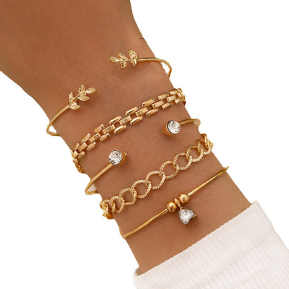 Women's Fashion Beaded Bracelet 5-piece Set