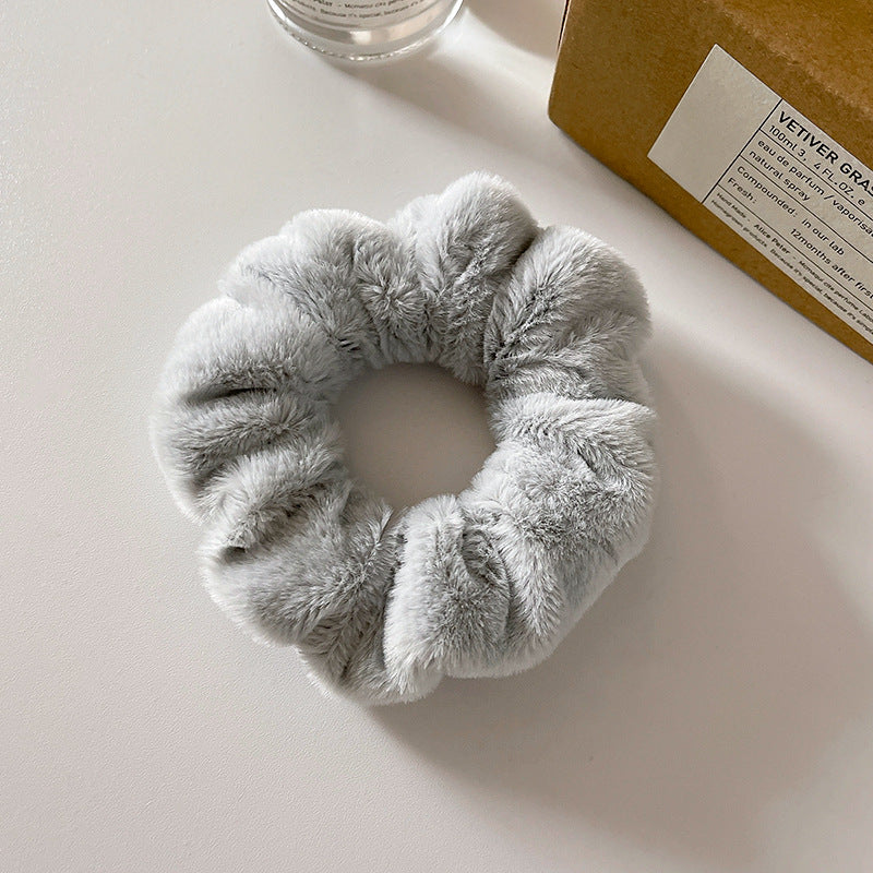 Cute Plush Large Intestine Hair Ring