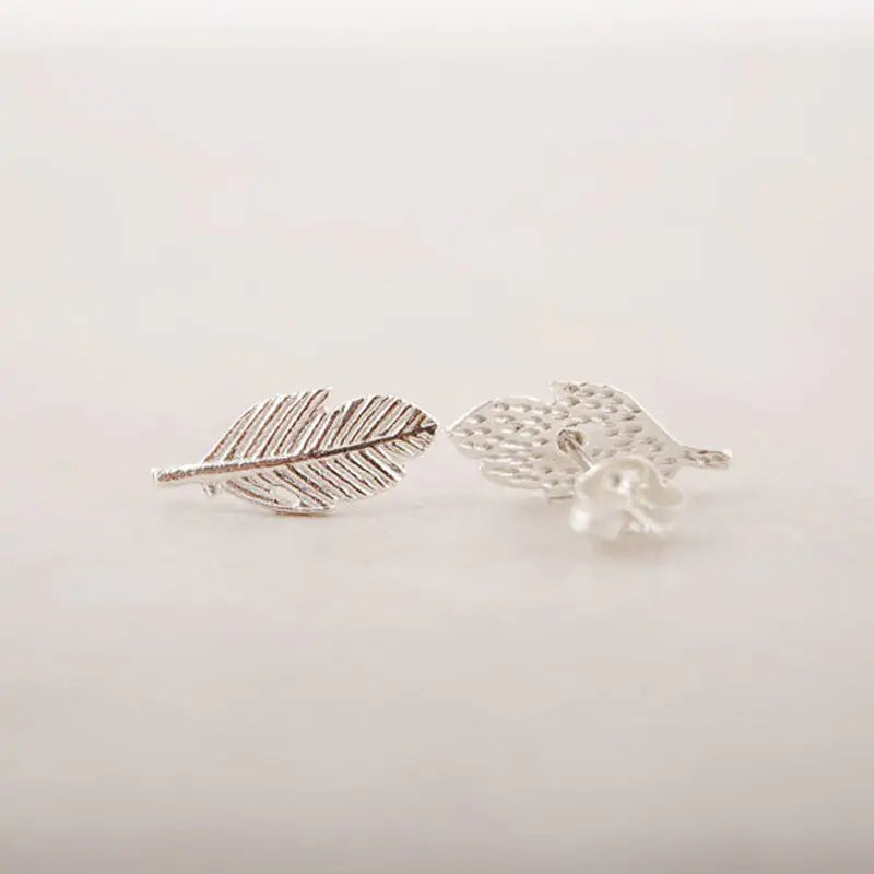 Stud Leaf Earrings