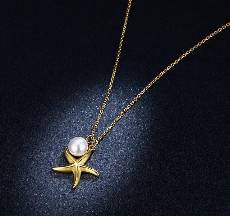 Tropical Starfish Necklaces Women Summer Ocean