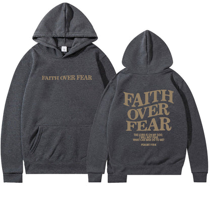 Faith Over Fear Christian Hoodie Christian Sweatshirt