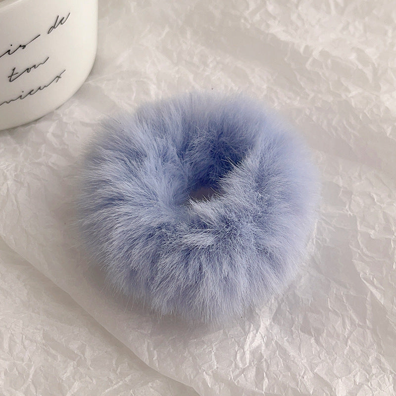 Cute Plush Large Intestine Hair Ring