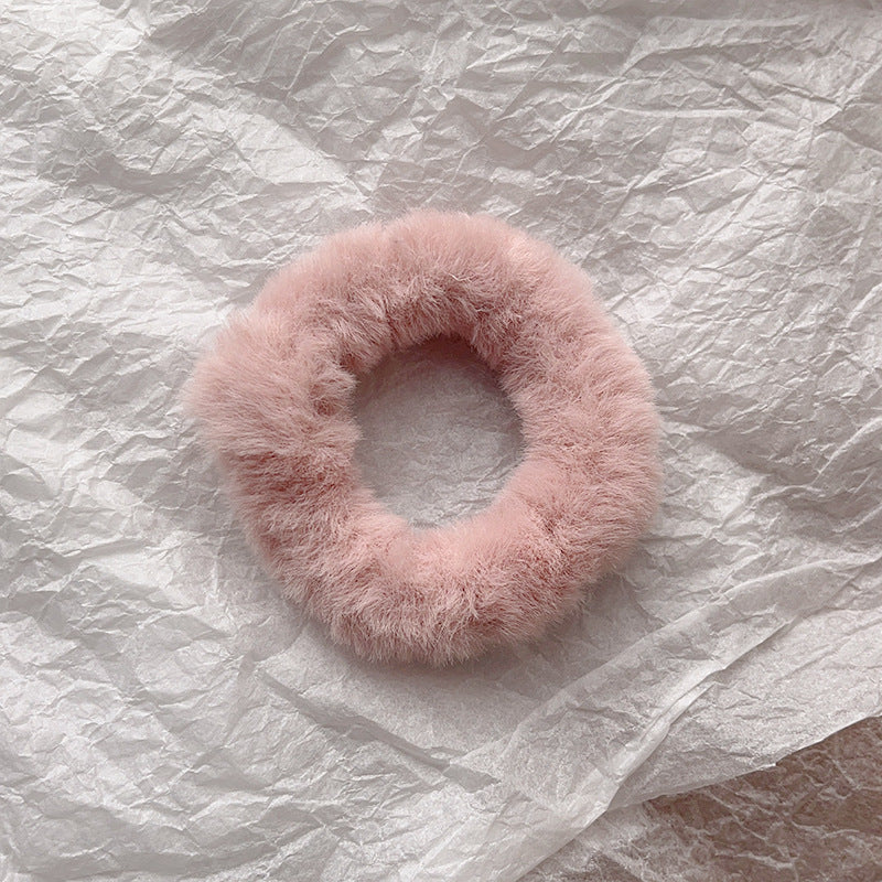 Cute Plush Large Intestine Hair Ring