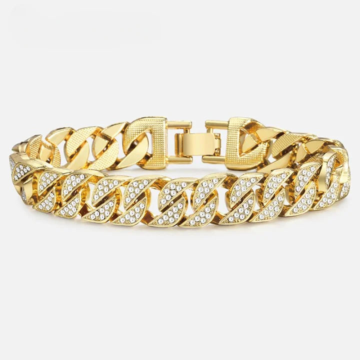 Gold Curb Cuban Bracelet