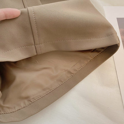 Simple High Waist A- Line Wide Leg Pants