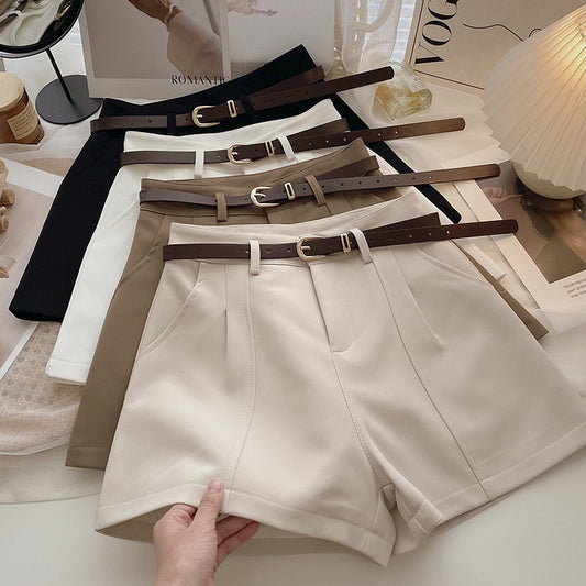 Simple High Waist A- Line Wide Leg Pants