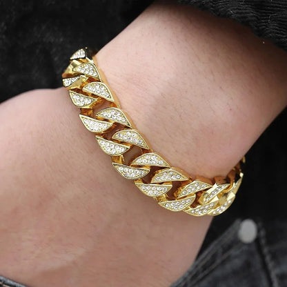 Gold Curb Cuban Bracelet