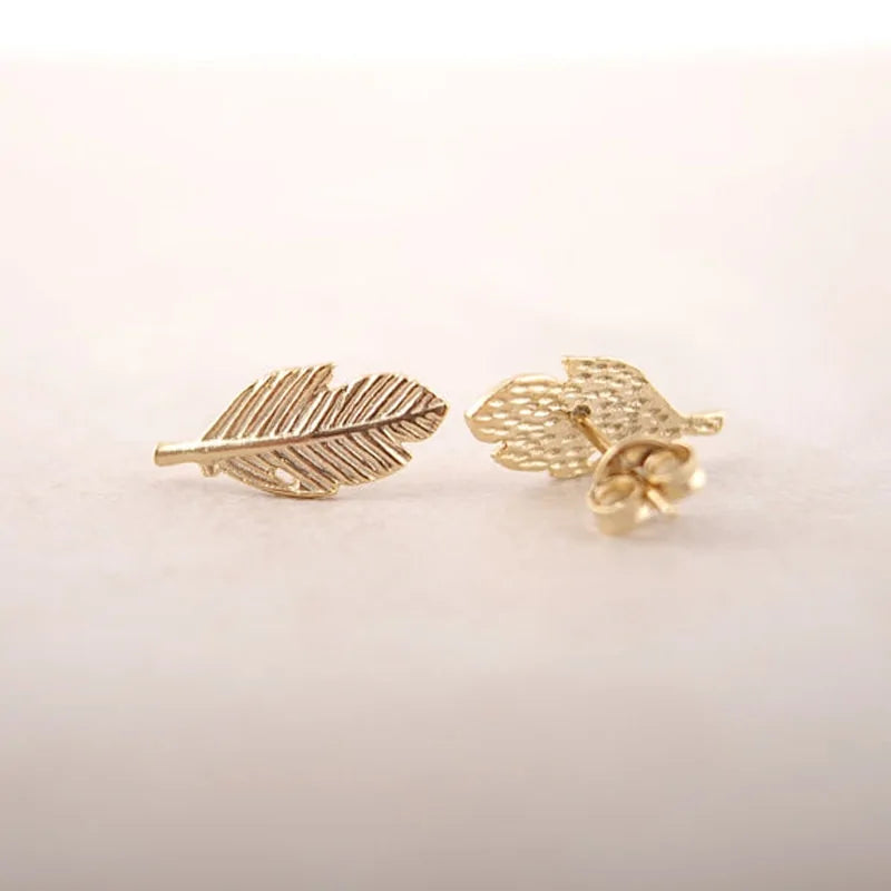 Stud Leaf Earrings