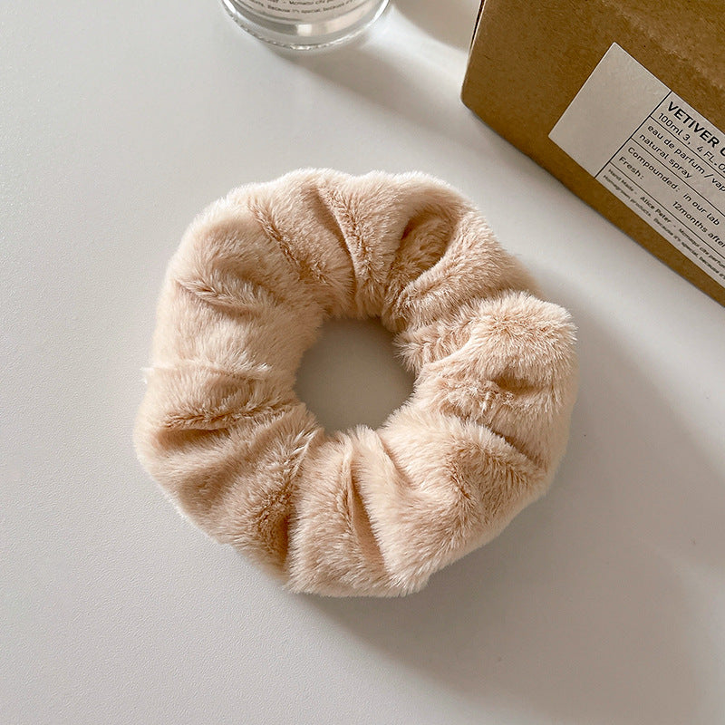 Cute Plush Large Intestine Hair Ring