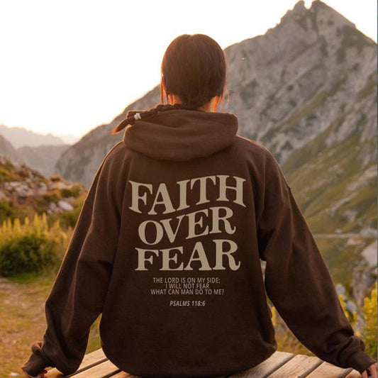 Faith Over Fear Christian Hoodie Christian Sweatshirt