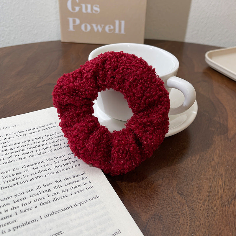 Cute Plush Large Intestine Hair Ring