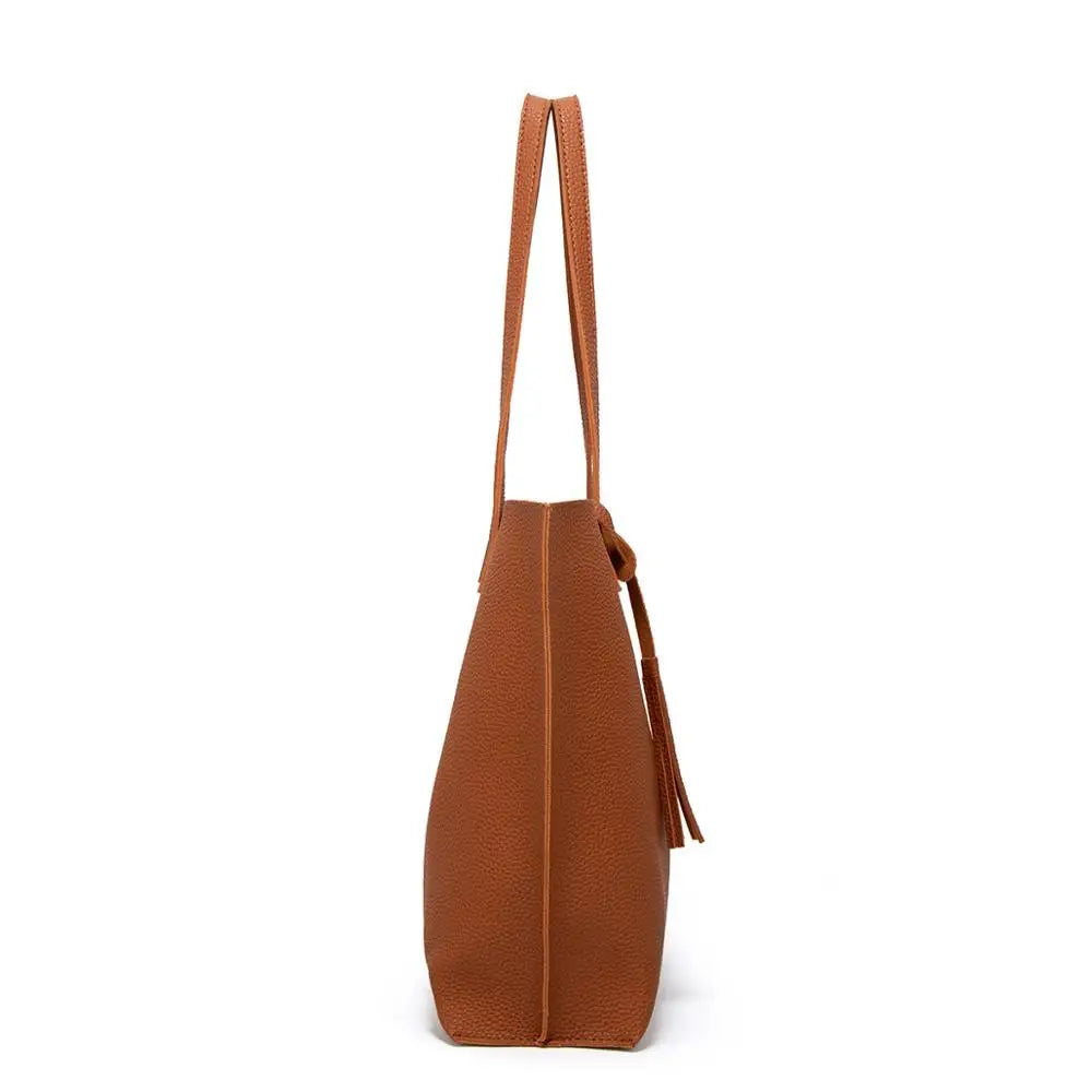 Women Soft Leather Bag Large Capacity