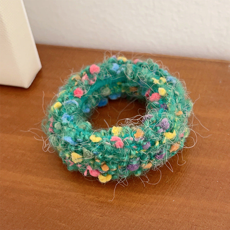 Cute Plush Large Intestine Hair Ring