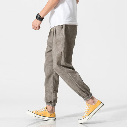 Fashion Men's Cotton And Linen Harem Pants