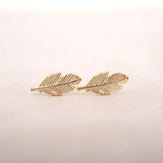 Stud Leaf Earrings