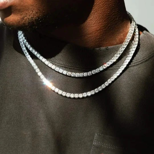 Tennis Chain - White Gold